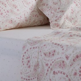 Σεντόνια King Size (Σετ) Nef-Nef Homeware Premium Mirelle Ecru - Pink