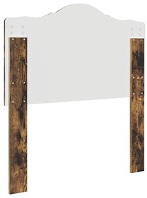 vidaXL Κεφαλάρι με κεφαλάρι Καπνιστό Δρύς 90 cm Επεξεργασμένο ξύλο