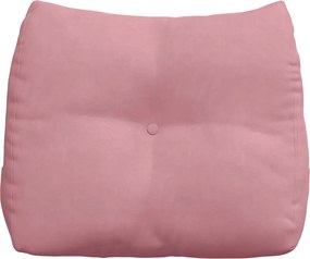 vidaXL Μαξιλάρι Πλάτης Ροζ 60 x 24 x 50 εκ Βελούδο