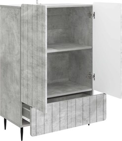 vidaXL Πλαϊνό γραφείο Γκρι Σκυροδέματος 66 x 34,5 x 97 εκ.