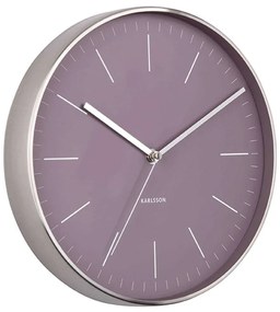 Ρολόι Τοίχου Minimal KA5732PU Φ27,5cm Purple Karlsson Μέταλλο