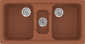 Sanitec Classic 325 (97×51) - Γρανιτένιος νεροχύτης - Granite TERRACOTTA