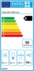 Συμβατικός Απορροφητήρας Teka DSH786 Χάλυβας