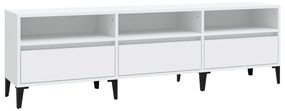 vidaXL Έπιπλο Τηλεόρασης Λευκό 150x30x44,5 εκ. Επεξεργασμένο Ξύλο