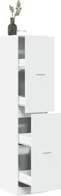 vidaXL Συρταριέρα Γενικής Χρήσης Λευκή 40x41x174,5 εκ. Επεξ. Ξύλο