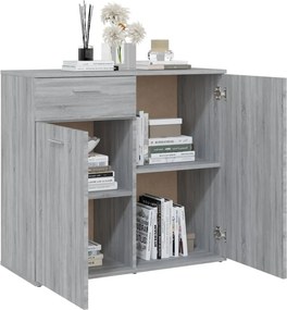 vidaXL Ντουλάπι Γκρι Sonoma 80 x 36 x 75 εκ. από Επεξεργασμένο Ξύλο