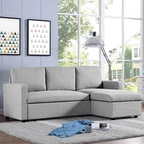 Γωνιακός καναπές Vancouver-Gkri Anoixto