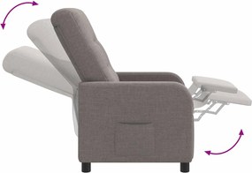 vidaXL Κάθισμα μασάζ Taupe Ύφασμα