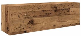 vidaXL Ντουλάπι τοίχου μπάνιου Παλιό ξύλο 100x25x30 cm