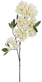 Τεχνητό Λουλούδι Πλουμέρια 00-00-3503-2 Φ46x100cm White-Yellow Marhome Συνθετικό Υλικό