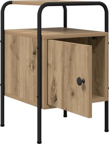 vidaXL Κομοδίνο Artisan Δρυς Επεξεργασμένο Ξύλο