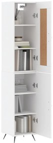 vidaXL Ντουλάπι Λευκό 34,5 x 34 x 180 εκ. από Επεξεργασμένο Ξύλο