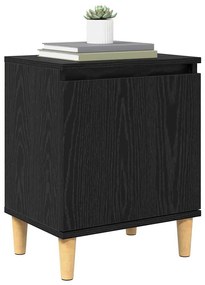 vidaXL Κομοδίνο Μαύρη δρυς 40 x 30 x 50 cm Επεξεργασμένο ξύλο