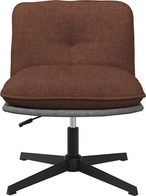 vidaXL Καρέκλα Γραφείου Περιστρεφόμενη Καφέ Υφασμάτινη