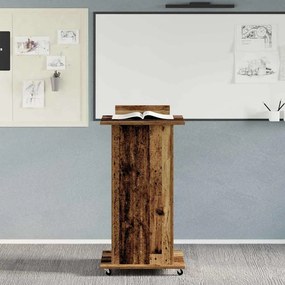 vidaXL Πλατφόρμα Παλιό ξύλο 55 x 55 x 107 cm Επεξεργασμένο ξύλο