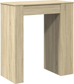 vidaXL Τραπέζι Μπαρ με Ράγες Sonoma Δρυς 95x47x103,5 εκ Επεξεργ. Ξύλο