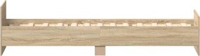 vidaXL Σκελετός Κρεβατιού Sonoma Δρυς 80 x 200 cm Επεξεργασμένο Ξύλο