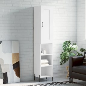 vidaXL Ντουλάπι Λευκό 34,5 x 34 x 180 εκ. από Επεξεργασμένο Ξύλο