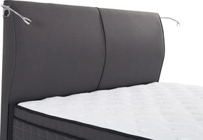 Κρεβάτι Panna με Αποθηκευτικό Χώρο - 140x190cm Ανθρακί