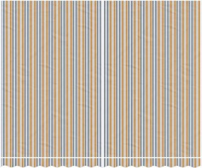 vidaXL Τεντόπανο Ανταλλακτικό Ριγέ Πολύχρωμο 4 x 3 μ.