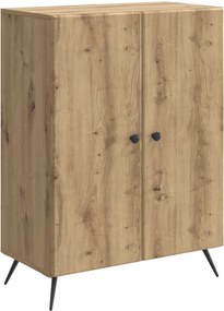 vidaXL Πλαϊνό γραφείο Artisan Δρυς 66 x 34,5 x 90 εκ