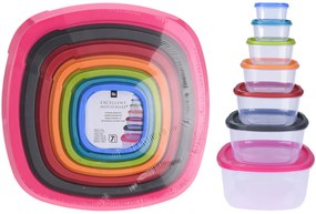 Σετ Πλαστικά Δοχεία Φαγητού Excellent Houseware με χωρητικότητα 225ml, 375ml, 650ml, 1125ml, 1900ml, 3200ml, 5500ml - 7 τεμάχια