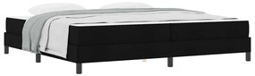vidaXL Κρεβάτι με ελατήρια με στρώμα Μαύρο 200 x 200 cm ύφασμα