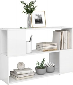 vidaXL Βιβλιοθήκη Λευκή 100 x 24 x 63 εκ. από Επεξεργασμένο Ξύλο
