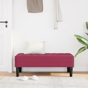 vidaXL Παγκάκι Βαθύ Κόκκινο 113x57x39 εκ. Βελούδο