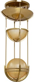 Φωτιστικό Οροφής  Global Basket Χρυσό 52.2x52.2x123εκ - Χρυσό