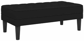 vidaXL Παγκάκι Μαύρο 113x57x39 εκ Υφάσματος
