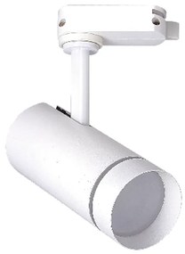 InLight Σποτ Ράγας Λευκό LED 20W 4000K D:7cmX17cm (T00402-WH)
