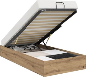 vidaXL Κρεβάτι Οθωμανικού Τύπου Τεχνίτικη Δρυς 80,5 x 200 εκ