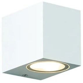 Απλίκα Φωτιστικό Τοίχου LED GU10 3W IP65 Τετράγωνο ACA-SL8110GU10W-Λευκό SL8110GU10W