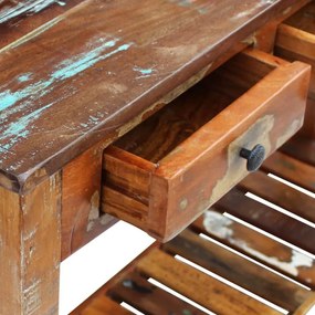 Τραπέζι Κονσόλα 120 x 30 x 76 εκ. από Μασίφ Ανακυκλωμένο Ξύλο - Καφέ