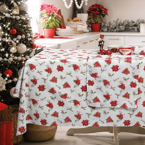 DAS HOME CHRISTMAS RUNNER 45Χ140 0625 ΚΟΚΚΙΝΟ, ΜΠΕΖ