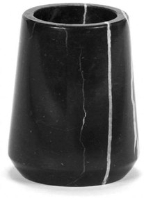 Ποτηροθήκη Μαρμάρινη AH-BA21103 Φ8,5x10,5cm Black Andrea House Μάρμαρο