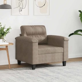 vidaXL Πολυθρόνα Taupe 60 εκ. από Ύφασμα Μικροϊνών