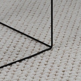 vidaXL Χαλιά χώρου τετράγωνο LUGO Κρεμ 200 x 200 cm Πολυεστέρας