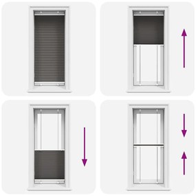 vidaXL Πλισέ περσίδα Μαύρο 65x100 cm Πλάτος υφάσματος 64,4 cm