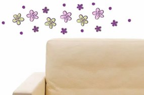 Διακοσμητικά αφρώδη αυτοκόλλητα τοίχου 3D Little Flowers S