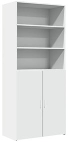 vidaXL Ντουλάπι Λευκό 80x42,5x185 εκ. από Επεξεργασμένο Ξύλο