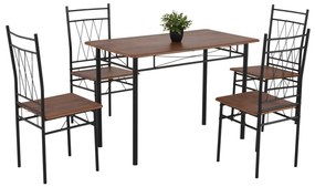 Intrahome ΣΕΤ ΤΡΑΠΕΖΑΡΙΑΣ 5ΤΜΧ SCASABLANCAINCASABLANCALTCASABLANCAIE-REINE .01 ΜΕΤΑΛΛΟ ΜΑΥΡΟ ΜΑΤ-NELSPRUICASABLANCALTCASABLANCAI ΚΑΡΥΔΙ 110x60x74Yεκ. intraho-1646734