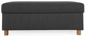 Σκαμπό Scandinavian Choice C181, Μαύρο, 42x51x120cm, Ταπισερί, Πόδια: Ξύλο, Κουτί αποθήκευσης | Epipla1.gr