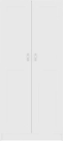 vidaXL Βιβλιοθήκη Λευκή 82,5 x 30,5 x 185,5 εκ. Επεξ. Ξύλο