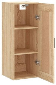vidaXL Ντουλάπι Τοίχου Sonoma Δρυς 34,5 x 34 x 90 εκ. Επεξεργ. Ξύλο