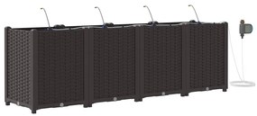 vidaXL Ζαρντινιέρες κήπου Καφέ 160 x 40 x 52 cm Ατσάλι