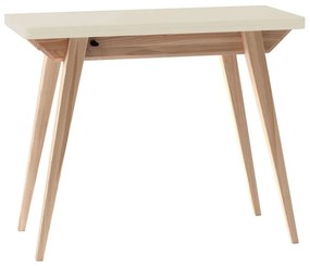 Τραπέζι Επεκτεινόμενο Envelope ENVELOPEEXT2 90x45x76/90x90x74,8cm Chalk White Mdf, Wood