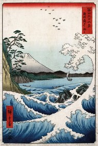 Αφίσα Hiroshige - The Sea At Satta, Hiroshige Utagawa