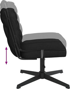 vidaXL Καρέκλα Γραφείου Περιστρεφόμενη Μαύρη Υφασμάτινη